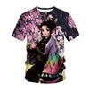 T-shirt Uomo Donna Anime Stampa 3D Streetwear Demon Slayer Kimetsu No Yaiba Harajuku Moda Tshirt Unisex Maglietta Top Abbigliamento