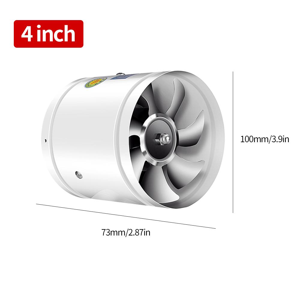 

220 В 4/6/7/8 дюймов круглый воздуховод вытяжной трубы настенный вентилятор удаляет масляные пары неприятные запахи снижает шум и вибрацию для ресторанов