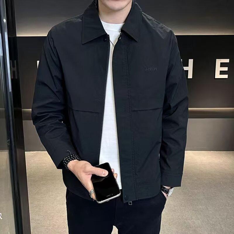 Spring and Autumn Ruffian Handsome Jacket Men Ins High Street Tide Brand Hong Kong Style Japanese Original Style Korean Version Trend Loose Jacket