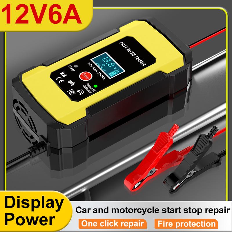 12V 6A Smart Charger for Car and Motorcycle Batteries