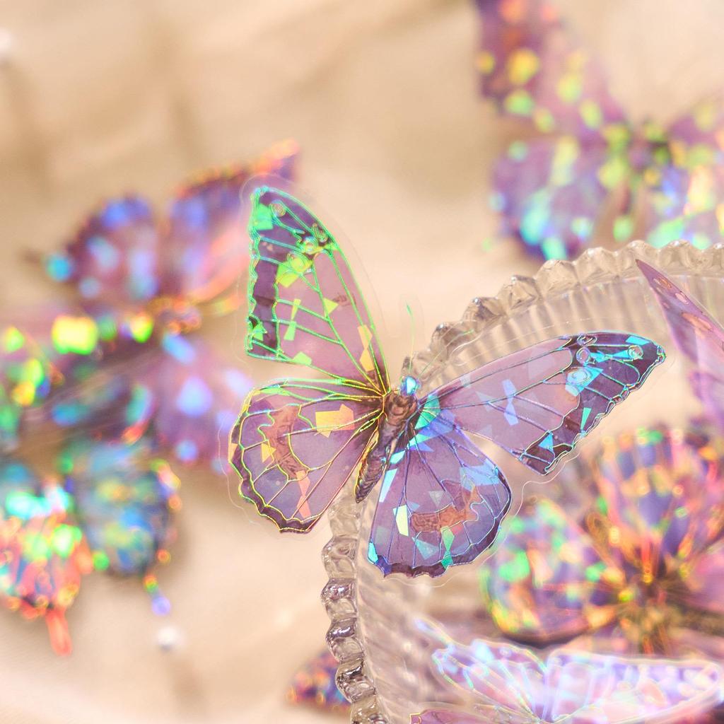 Zaomo Holographic Butterfly Islands Sticker Pack for DIY Journals