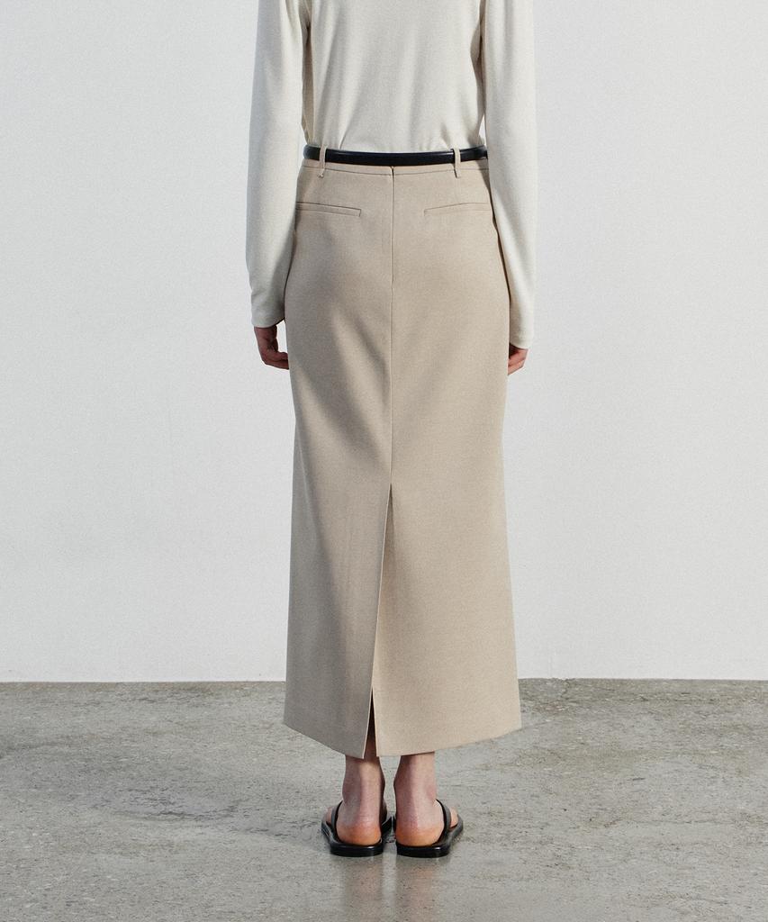 Notia Standard Fit Long Skirt - Beige