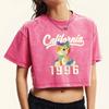 California Colored Bear 1996 Printed Women Washed T-Shirt Casual Soft Short Sleeve Trendy Summer T Shirt Clothes