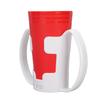 2 Pcs Nosey Cup U Shaped Spillproof Nose Cut Out Drinking Cup with Easy Grip Handles Holder