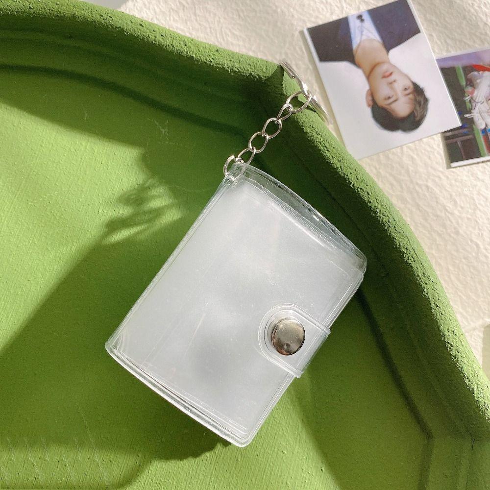 Simple Mini Photo Album With Keychain Portable Pocket Album  Couple Commemoration