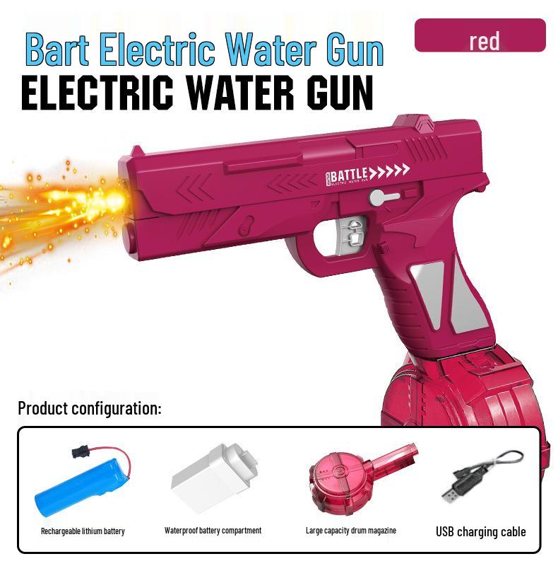 Electric Water Gun MP45: Self-Priming, Rechargeable, Large Capacity Outdoor Toy for Boys and Girls