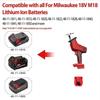 Electric Reciprocating Saw Electric Horse Knife Small Outdoor Handheld Cutting Saw Fit Makita/Dewalt/Milwaukee 18V Battery