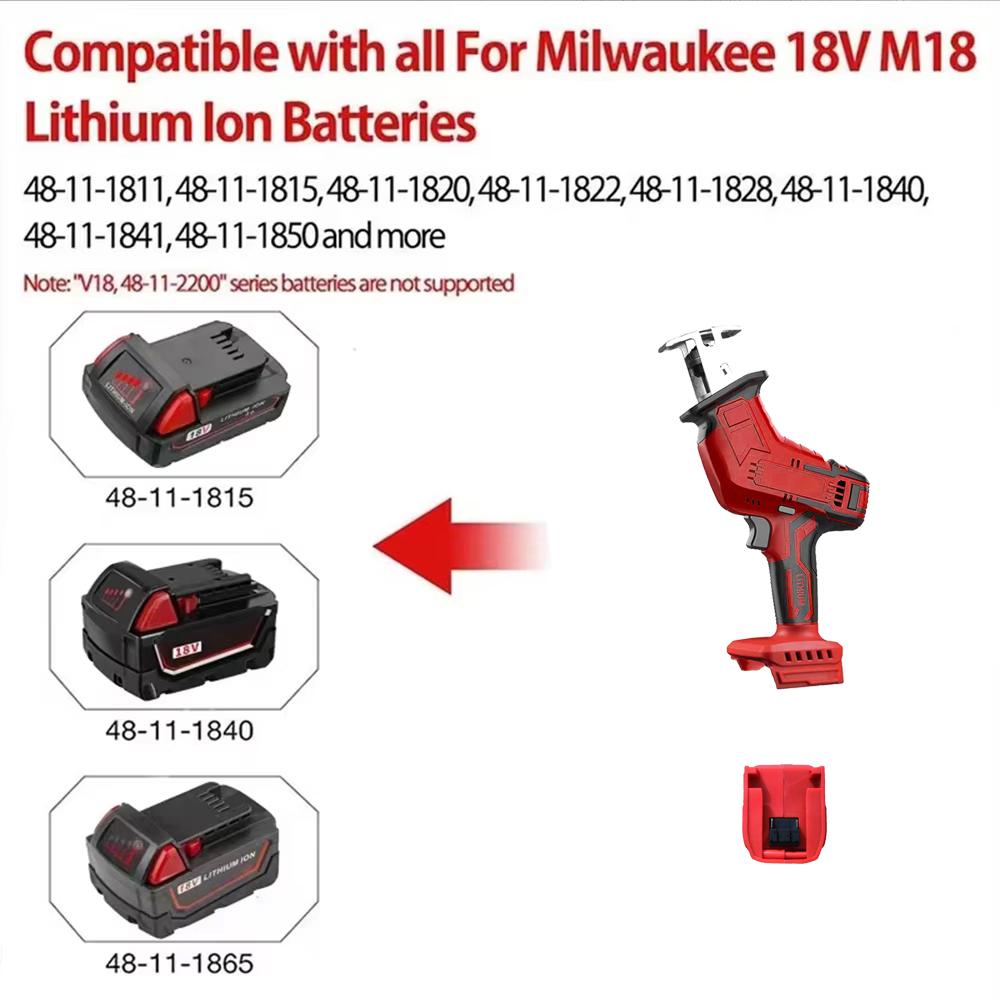 Electric Reciprocating Saw Electric Horse Knife Small Outdoor Handheld Cutting Saw Fit Makita/Dewalt/Milwaukee 18V Battery