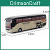 Bus Model Travel Alloy Toy With Light Sound For Kids Playroom And Gift Use