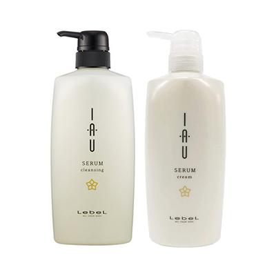 Lebel IAU Serum Reinigungs-Shampoo 600ml / Cremige Haarkur 600ml