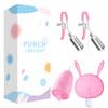 Nipple Clip Vibrator Tongue Licks Vibrating Egg 3 Point Stimulation Clit Rechargeable Foreplay Sex Toys for Women Couples