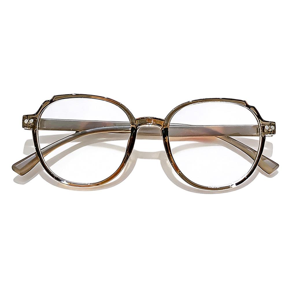 

Ultra Light Reading Glasses Large Frame Round Frame Anti Blue Light Glasses Plus Diopters Green Frame Presbyopia Glasses