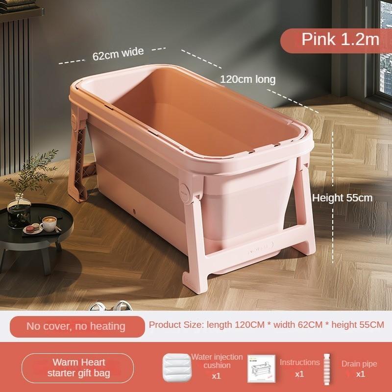 Intelligent Heated Bath Bucket 120*62*55cm Household Foldable Massage Bathtub Children s Constant Temperature Heated Bath Basin