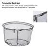 Portable Foldable Fishing Landing Net Lightweight 35cm Diameter Fish Catching Net Black Fish Mesh Net Shrimp Catching
