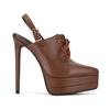 Sexy Pointed Toe High Heels Shoes Woman Sandals Platform Pumps Female Slippers Buckle Party Wedding Shoes Slingbacks Ladies Mule