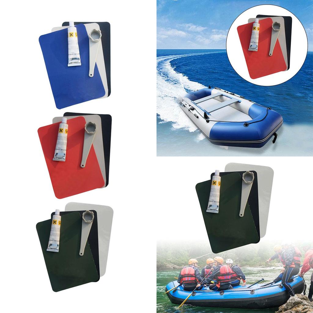 Kayak Repair Patches Kayak Air Valve Wrench Kayak Repair Kit PVC Repair Patches for Swimming Pool Raft Water Toys Accessories