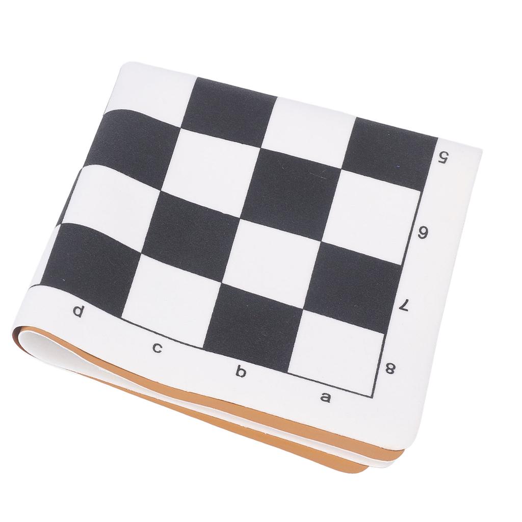 Chess Board Chessboard Only PU Portable Soft Standard 35x35cm for Travel Outdoor Camping
