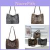 Bolsa Tote Leopardada da Moda Para Mulheres Estilosa Grande Capacidade Bolsa de Ombro em PU