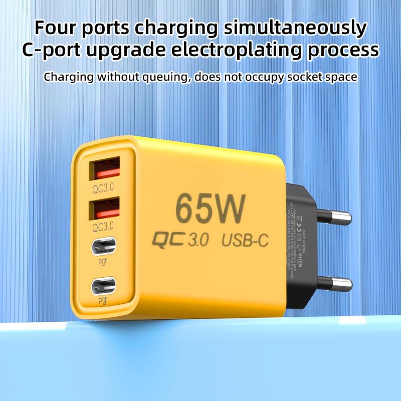 Dual Fast Charging Head Fast 3 High-Speed Cable (Type-C/Usb-A 6A High Current) for Cell Phone Tablet