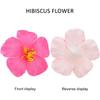 HOMSFOU 10PCS Hawaiian Faux Flowers Hibiscus Flowers Decoration Artificial Tropical Flower Vivid Flower for Hawaiian Luau Tabletop Decoration Party