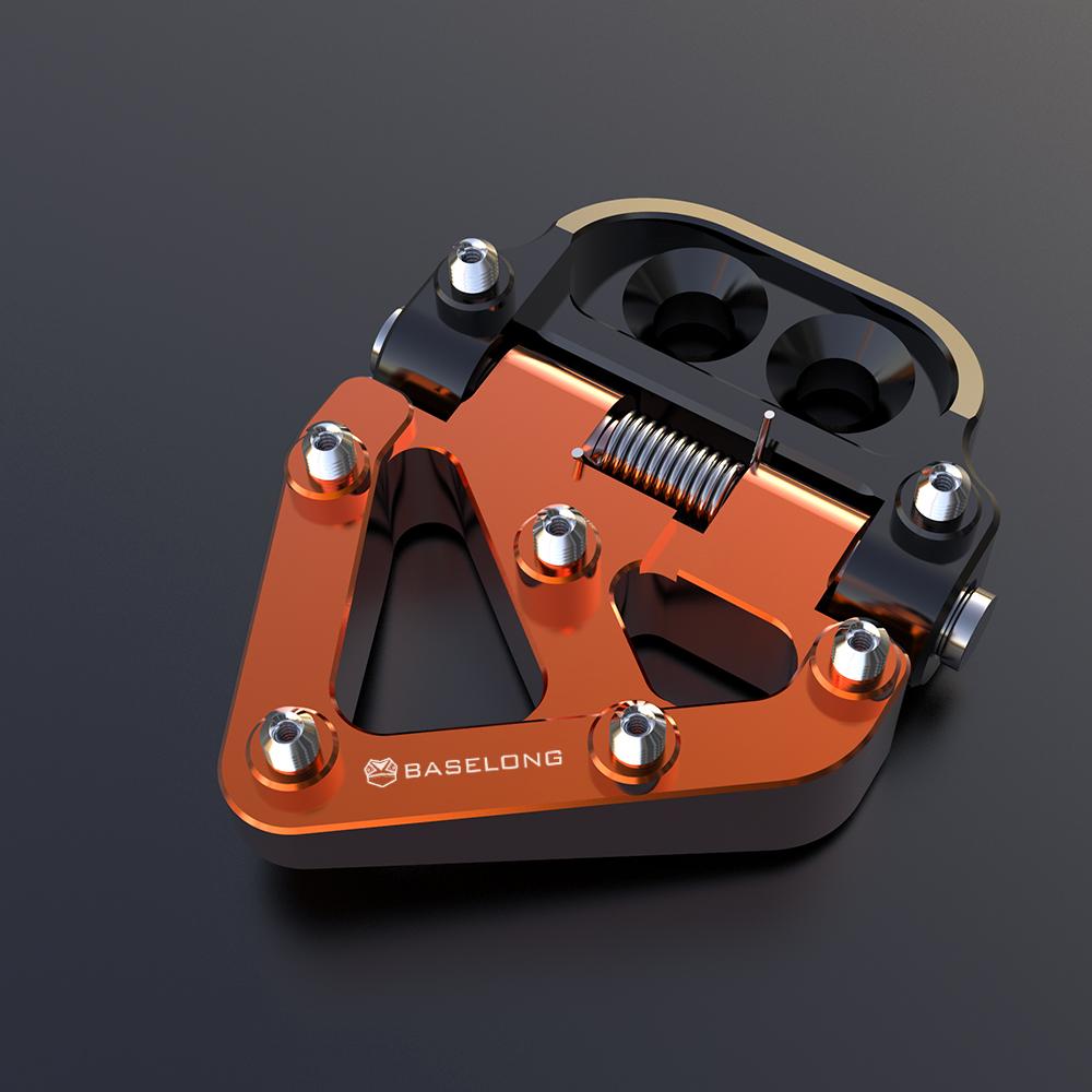 2015 2014 2013 2012 2011 2010 2009 2008 2007 2006 05 Motorrad klappbare hintere Bremspedal-Schritt-Spitzenplatte für EXC 65 2000 bis