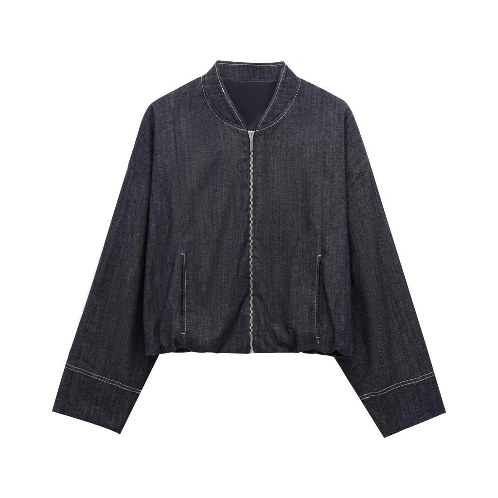 2025 Spring European & American Women's Fashion Denim Jacket and Skirt Set