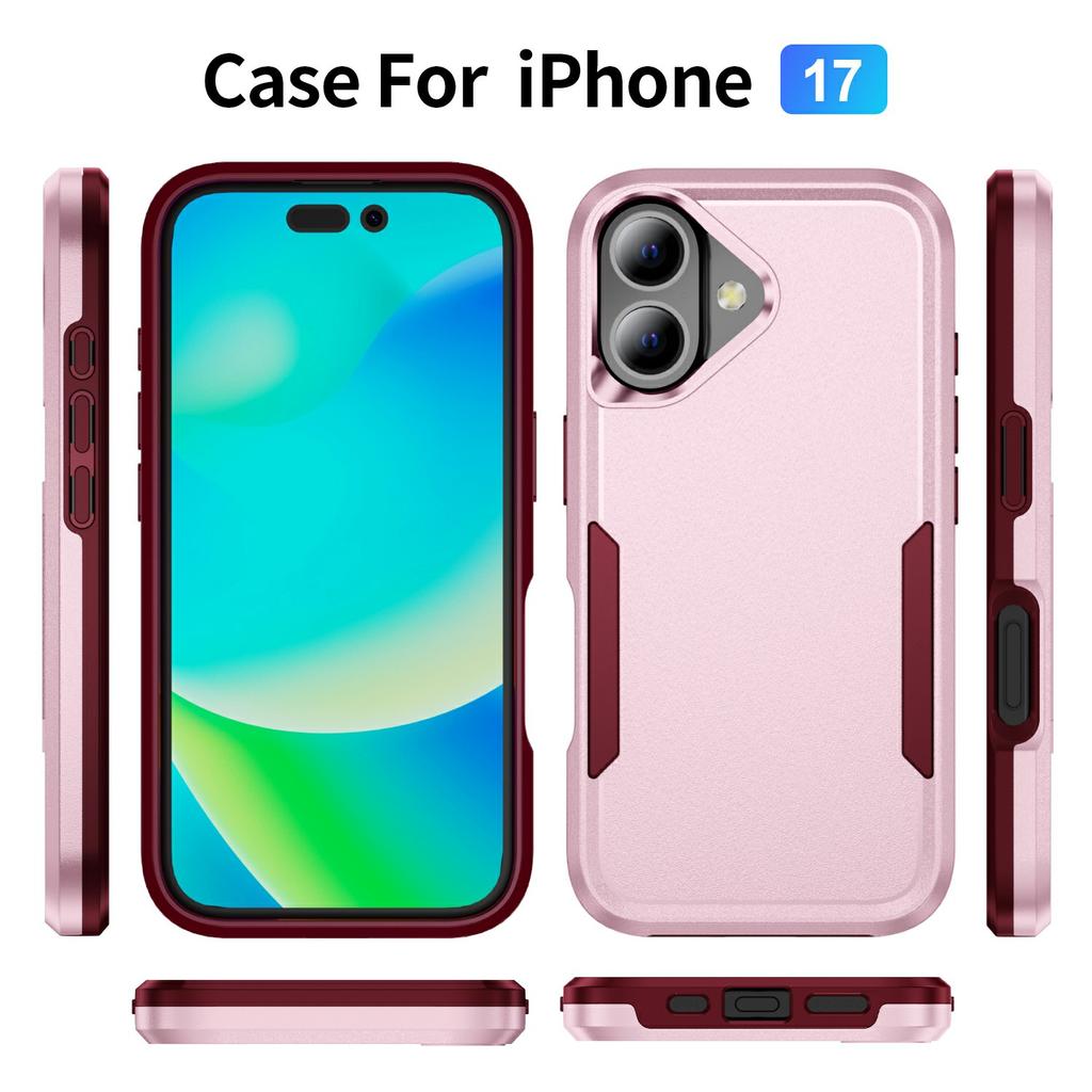 For iPhone 17 Case PC + TPU Military Grade Drop Protective Phone Cover