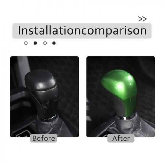 Grüne Konsolen-Schaltknauf-Abdeckung Zierleiste ABS Für Toyota Cruiser Prado Highlander