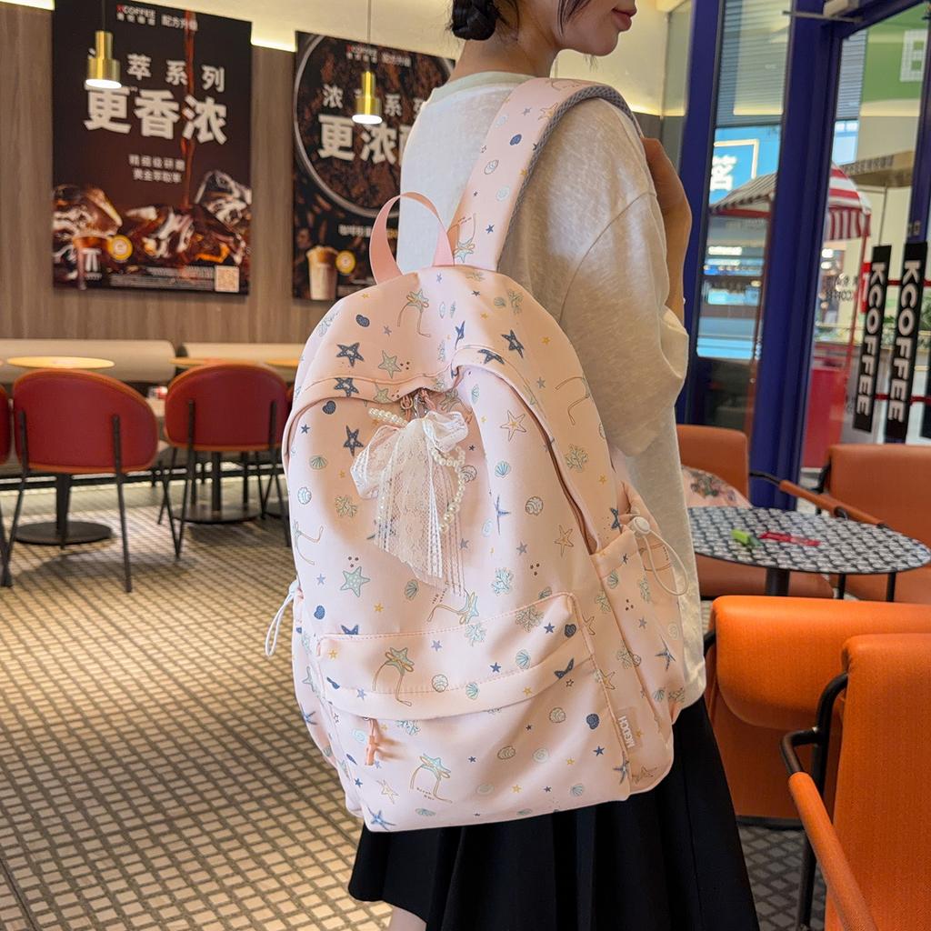 Schoolbag Japanese Ins College Style School Bag Female College Student Simple Cute Girl Backpack Small Fresh Versatile Backpack Female