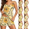 Women's Printed Split Swimsuit Sport Swimsuit Two-Piece Set