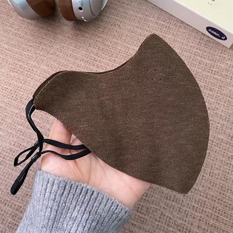 Seamless Tencel Camel Wool Windproof Cycling Mask - Autumn/Winter One Size