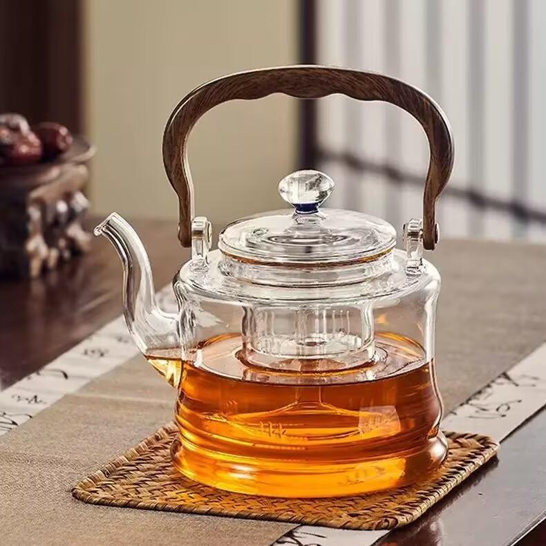 1200ML Starry Sky Lid Glass Teapot With Infsuer Strainer Stove-boiled Tea Tea Pot Kungfu Tea Set Teaware