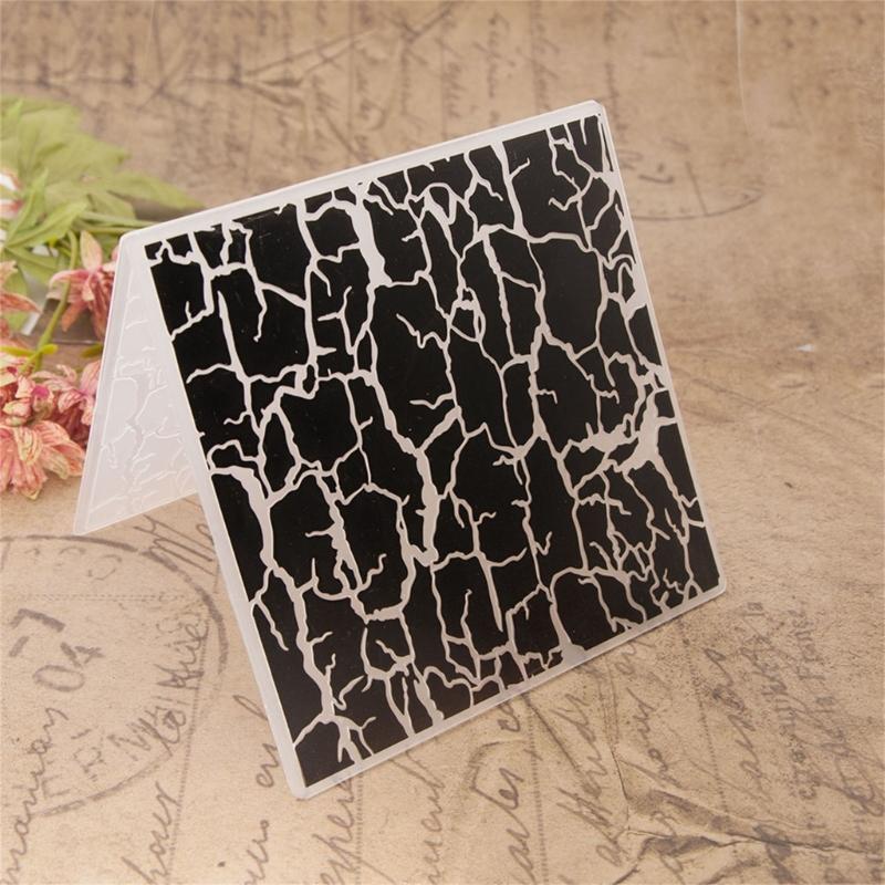 Plastic Embossing Template for Craft and Scrapbooking Sturdy Reusable Designs Tool for Paper Leather and Fabric