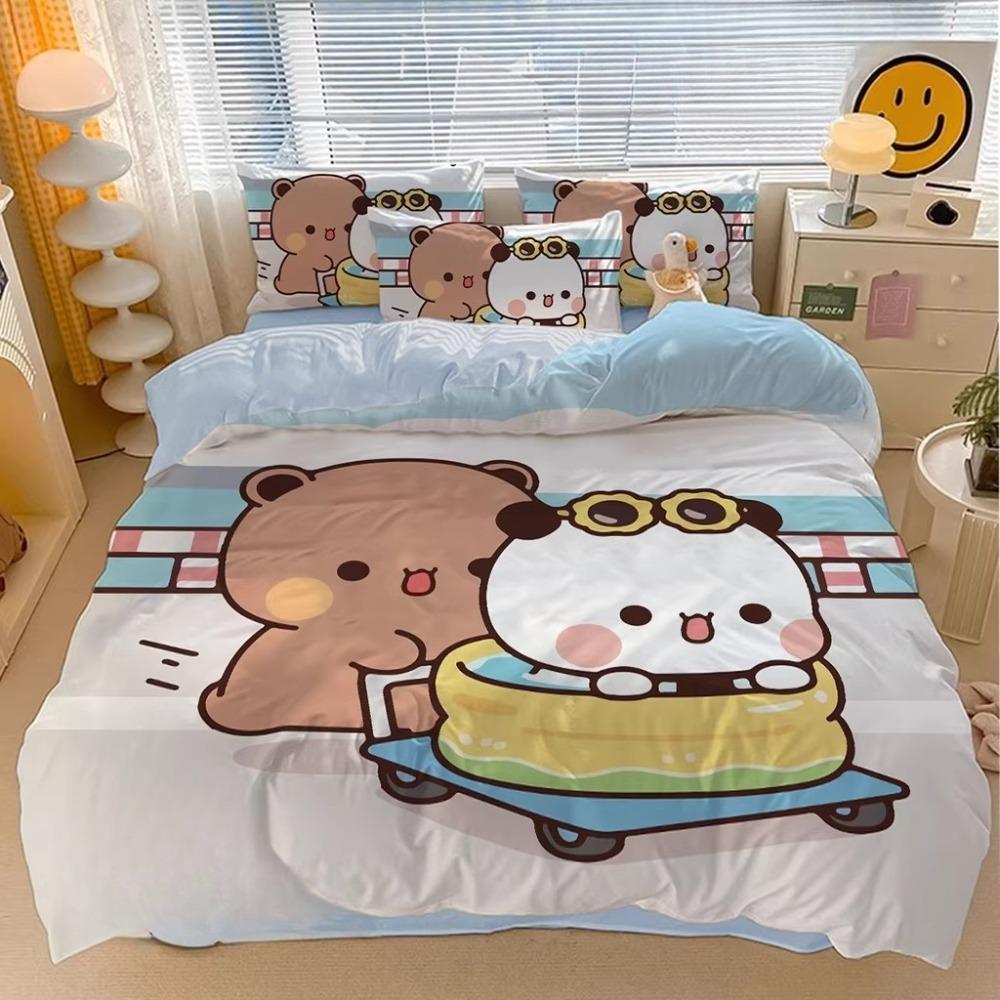 cartoon Bubu Duvet Cover pillowcase BeddingBoyGirl BedroomDecoration ChildrenGift Single Double Largebed SizeZip Duvet Cover