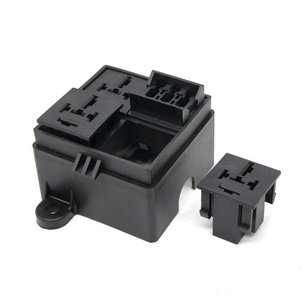 12V/24V Marine Sicherungskasten 3-fach 4/5-polig 40/80A Auto Sicherungssatz Vorverdrahtet Doppelter Stromkreisschutz Sicherungsrelaisbox für LKW Wohnmobil Boot