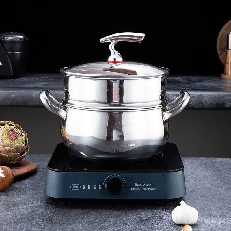 

Handon Stainless Steel Soup Pot with Steamer