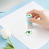 5 Stück/Set Französischer Lehrer Stempelstempel Rund Lob Französischer Stempel Selbstfärbend Emotionale Ausdrucksstempel Ermutige Schüler