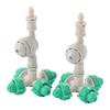 Kit 6 Pezzi Ugelli Nebulizzatori a 4 Vie con Connettore Anti-goccia Nebulizzatore Atomizzazione Irrigazione Giardino Serra Umidificazione Ugello Raffreddamento