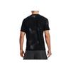 Under Armour Logo Print Crew Neck Tie-Dye T-Shirt Men Tops Black 1372293-001