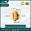 Threaded Core Pressure Reducing Gauge Fitting, Male 1/5'' to 2/5'' to 1/10'' Copper Connector, Core: 1/25'', 3/25'', 1'', 2''.