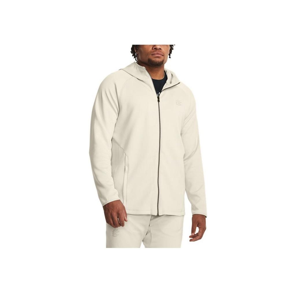 Under Armour Curry Playable Solid Basketball Jacket Men Jacket White 1380323-110