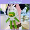 Cartoon-Frosch-Rucksack für Kinder und Jugendliche, Oxford-Stoff, lässige Schultasche mit Luftstrom-Komfort