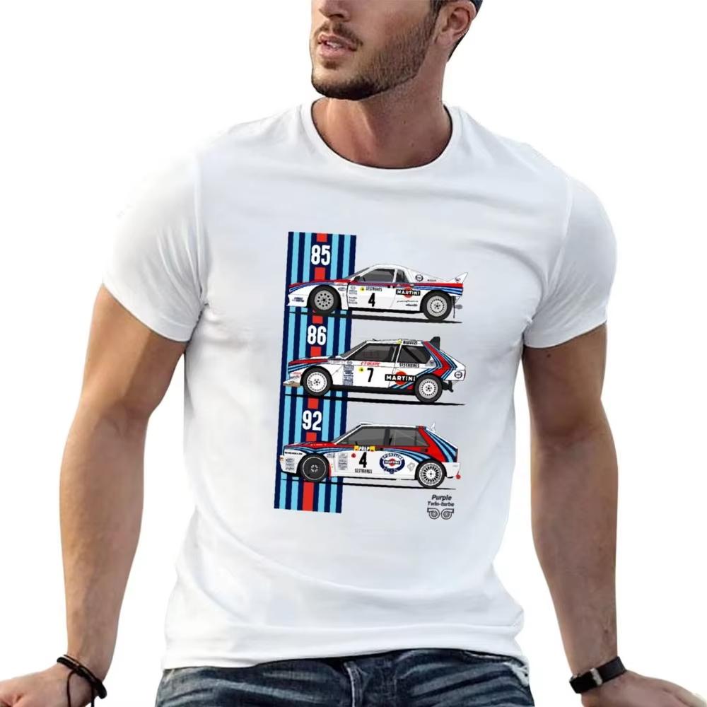 

Lancia Martini Trio T-shirt Summer Top Graphics Mens T Shirts Pack 2025 4XL