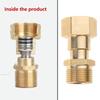 2 Pcs M22 14mm Connection Quickly Connect Pressure Washer Adapter Fitting