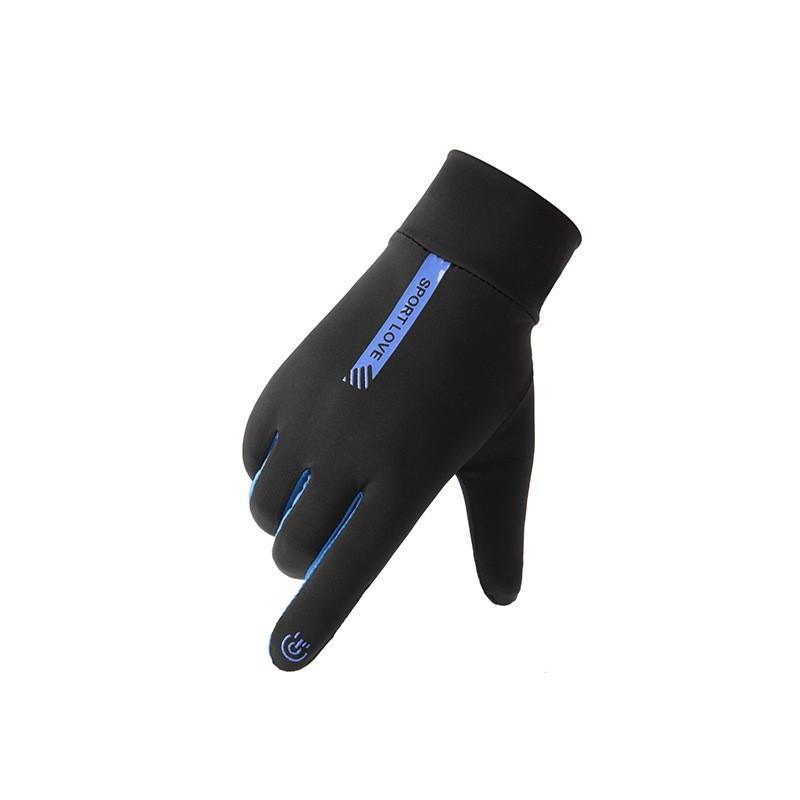 Vertical Logo Ice Silk Sun Gloves, Flip-Top Touchscreen Anti-Slip Breathable Cycling Sports Gloves