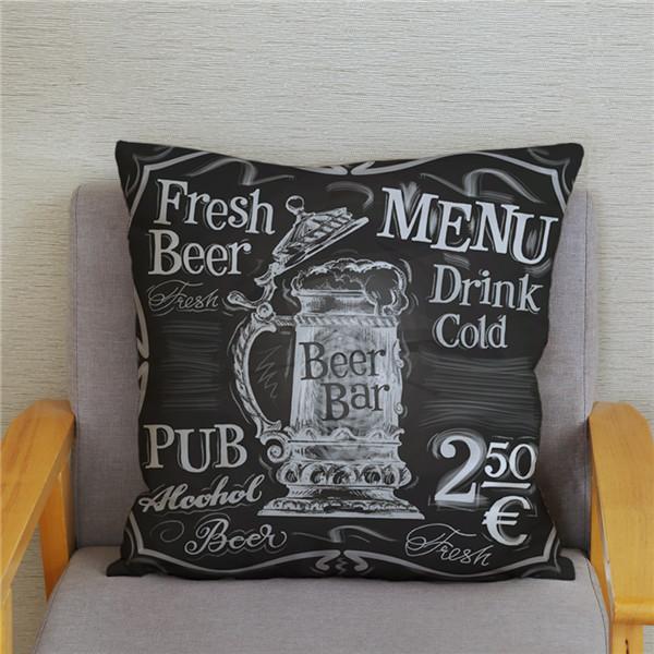 

Суперм яка наволочка з персикової шкіри Вінтажна чорна наволочка Квадратна наволочка Автомобіль Диван Наволочка для домашнього декору 40x40cm