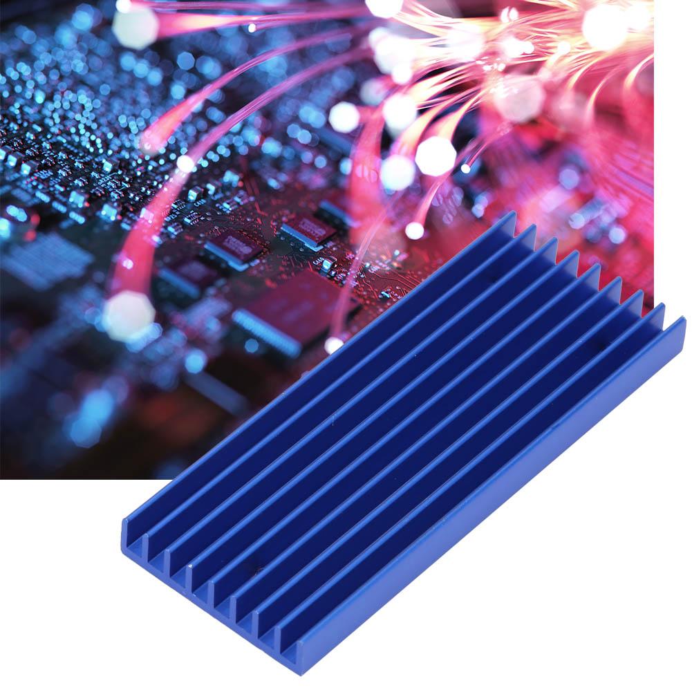 Q28*6*71,5 Trzy otwory aluminiowy radiator chłodzący do układu scalonego na płytce drukowanej