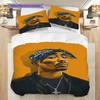 Rap Legends Street Art Tribute Threepiece Set 1 Duvet Cover 2 Pillowcase Without Core Soft And Comfortable Duvet Cover And Pillowcase