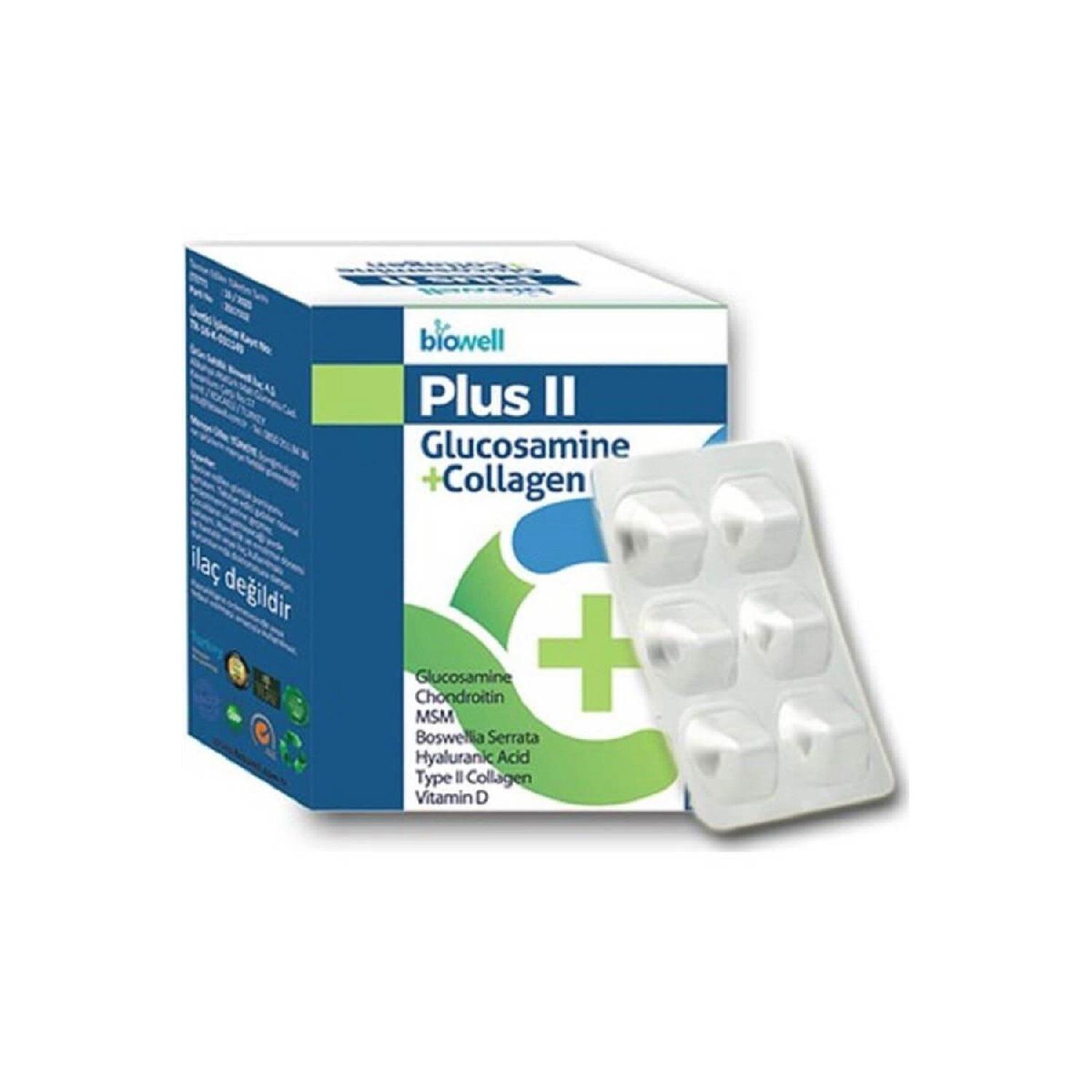 

Plus Ii Glucosamine Collagen 60 Capsules
