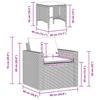 VidaXL Salon de jardin 4 pcs avec coussins noir résine tressée, ensemble de canapés d'extérieur, salon de jardin, ensemble 366359